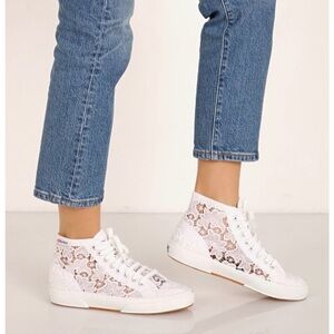 Superga 2750 Cot Macrame High Top Sneaker
